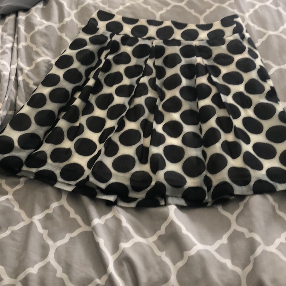 Black and White Polka Dot Limited Skirt